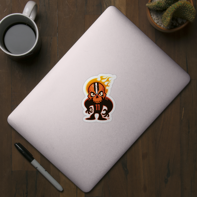 Go Browns SkullyDawg 11 by Goin Ape Studios